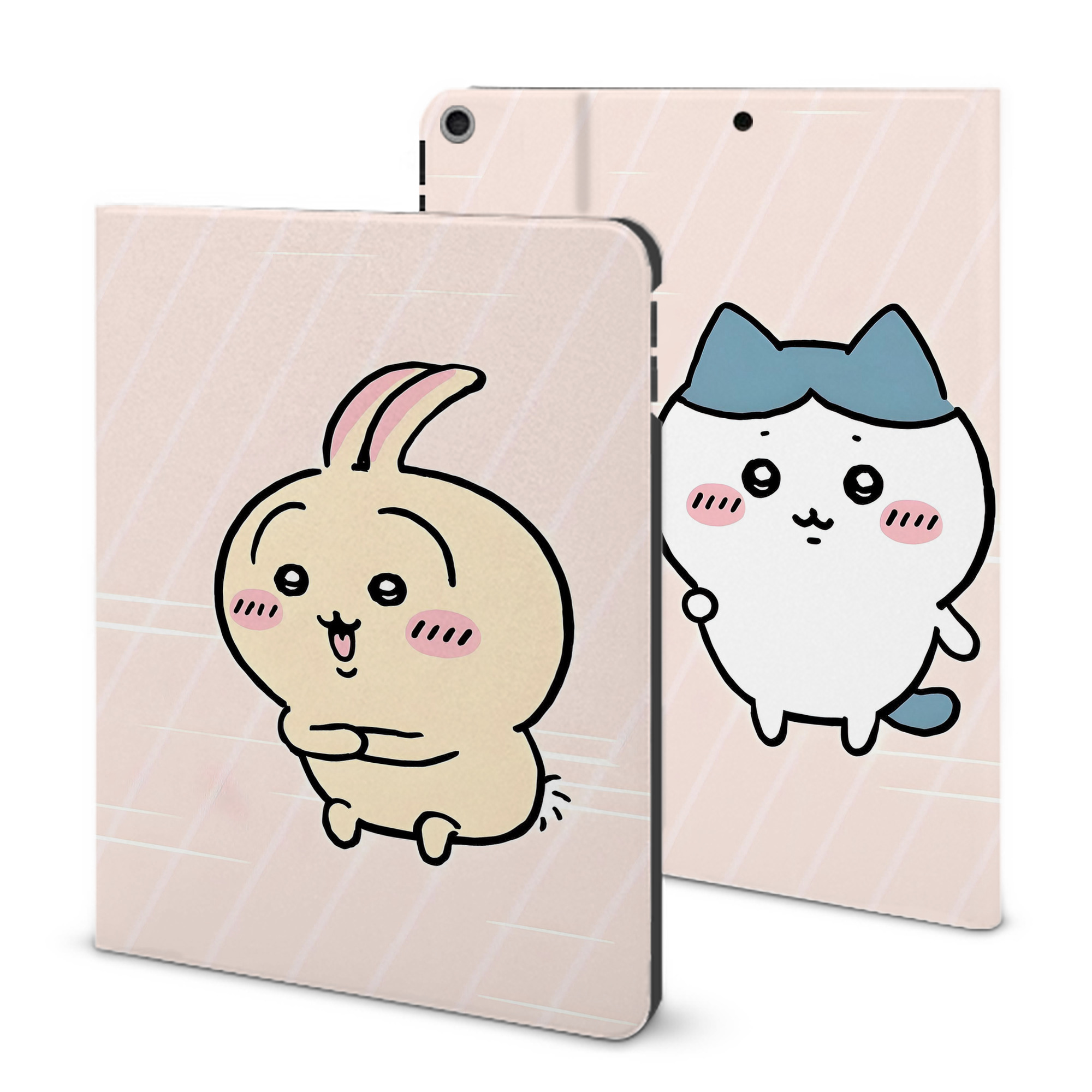 （画像用） ちいかわ Chii-kawa IPad ケース ブック型 PUレザー TPU 耐衝撃 軽量 薄型 ペン収納なし 全面保護 IPad 各モデル対応